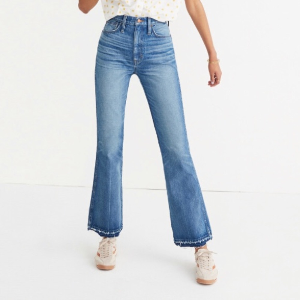 Madewell Rigid Flare Jeans with Drop Hem